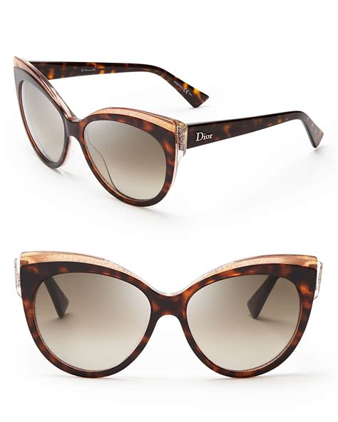 Dior Brown Gradient Cat Eye Sunglasses DIOR METALEYES 1/S 